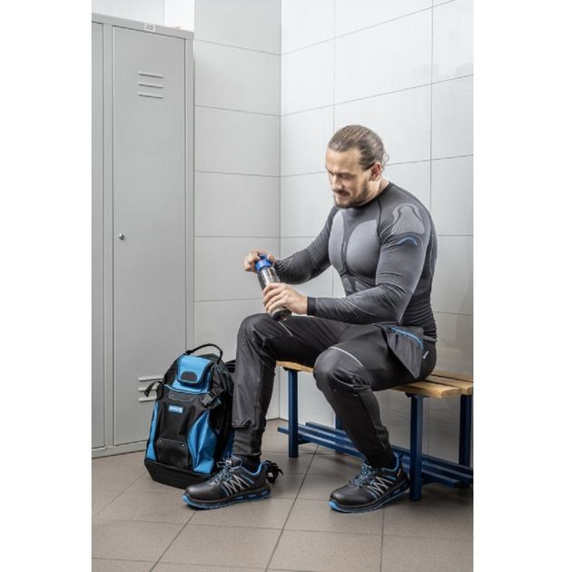 Полуботинки HOEGERT WARNOW, RIPSTOP, S1 PL SR FO, черно-синие, фото , изображение 5 | SNABZHENIE.com.ua