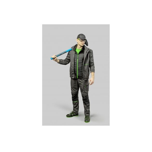 Куртка рабочая HOEGERT LEMBERG темно-серая, фото , изображение 2 | SNABZHENIE.com.ua