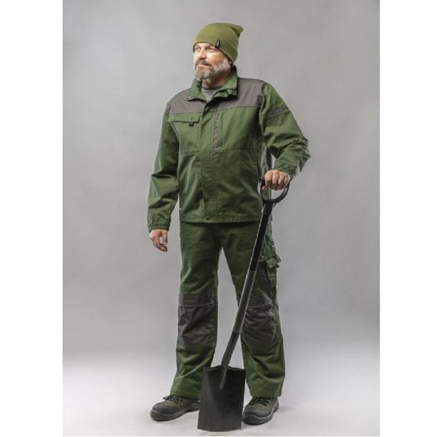 Комплект рабочей защитной одежды HOEGERT RUWER, темно-зеленый, фото , изображение 2 | SNABZHENIE.com.ua