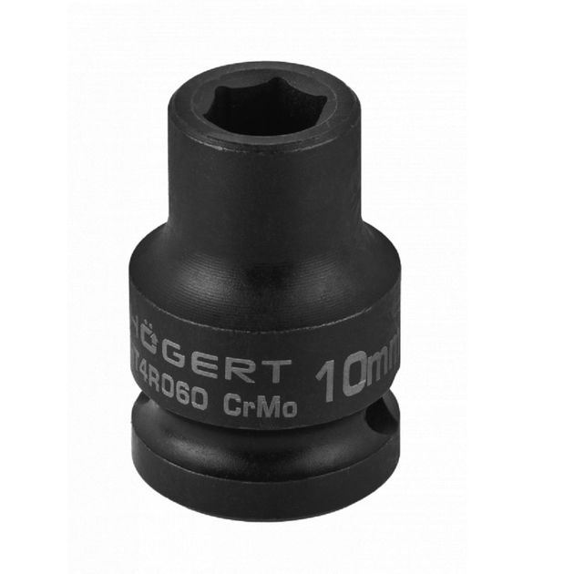 Головка торцевая ударная 1/2", 10 мм, CrMo HOEGERT HT4R060, фото  | SNABZHENIE.com.ua