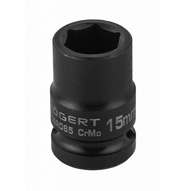 Ударная торцевая головка 1/2", 15 мм, CrMo HOEGERT HT4R065, фото  | SNABZHENIE.com.ua