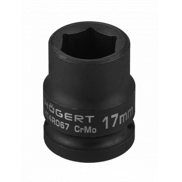Головка торцевая ударная 1/2", 17 мм, CrMo, HOEGERT HT4R067, фото  | SNABZHENIE.com.ua