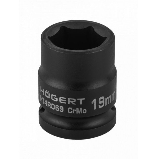 Головка торцевая ударная 1/2" 19 мм CrMo HOEGERT HT4R069, фото  | SNABZHENIE.com.ua