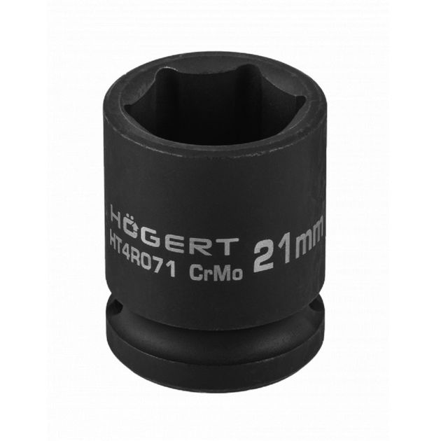 Головка ударная шестигранная 1/2", 21 мм, CrMo, HOEGERT HT4R071, фото  | SNABZHENIE.com.ua