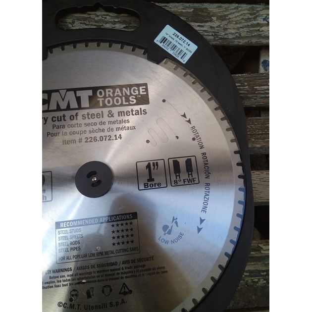 Дисковая пила 355 х 25,4 мм, Z 72 для реза стали CMT (226.072.14), фото , изображение 7 | SNABZHENIE.com.ua