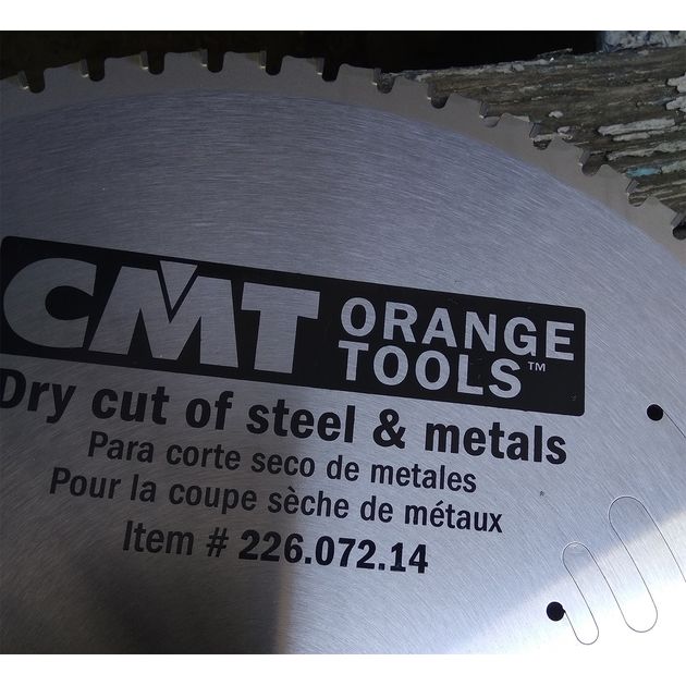 Дисковая пила 355 х 25,4 мм, Z 72 для реза стали CMT (226.072.14), фото , изображение 13 | SNABZHENIE.com.ua