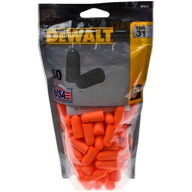 Беруши DeWALT DPG12BG50, оранжевые, фото  | SNABZHENIE.com.ua