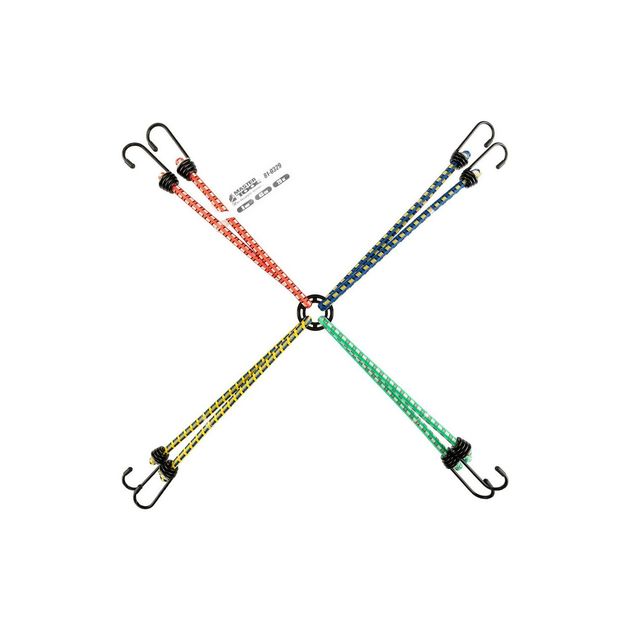 Стяжка груза MASTERTOOL Паук резиновая 8 мм 45 см 8 крюків 81-0329, фото , зображення 2 | SNABZHENIE.com.ua
