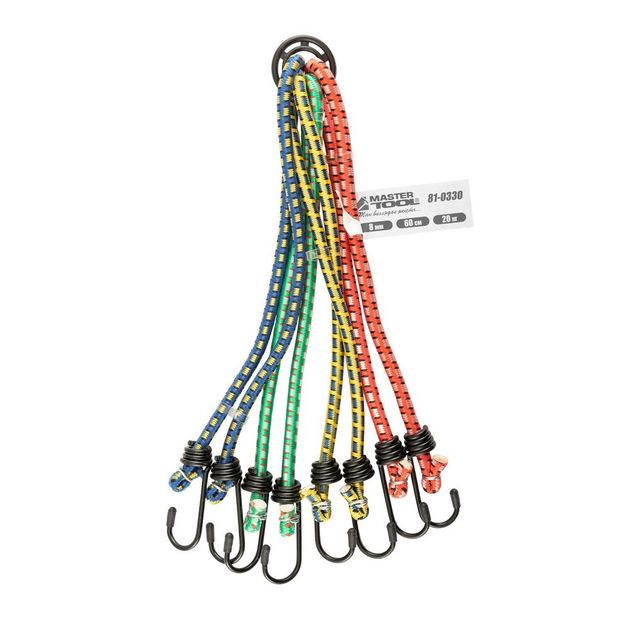 Стяжка груза MASTERTOOL Паук резиновая 8 мм 60 см 8 крюков, фото , изображение 4 | SNABZHENIE.com.ua