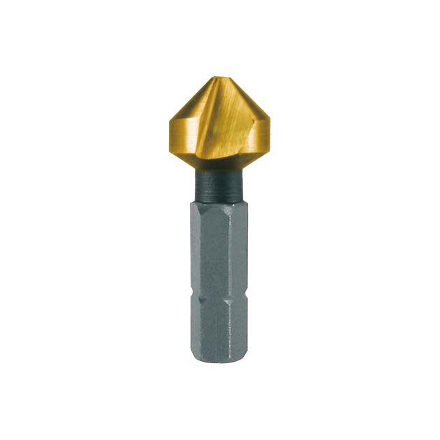 Зенкер 12,4 мм HSS TiN 90° с шестигранным хвостовиком 1/4" RUKO, фото  | SNABZHENIE.com.ua