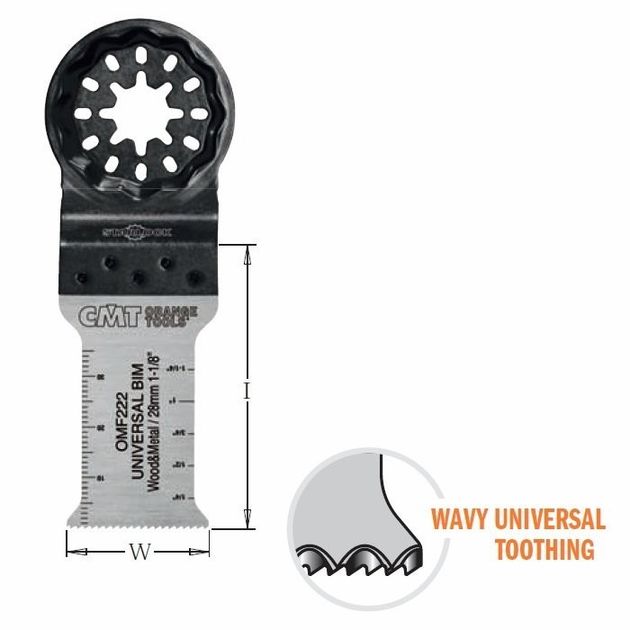 Пильное полотно осциляционное OMF222-X5 STARLOCK 28 мм, 5 шт., фото  | SNABZHENIE.com.ua