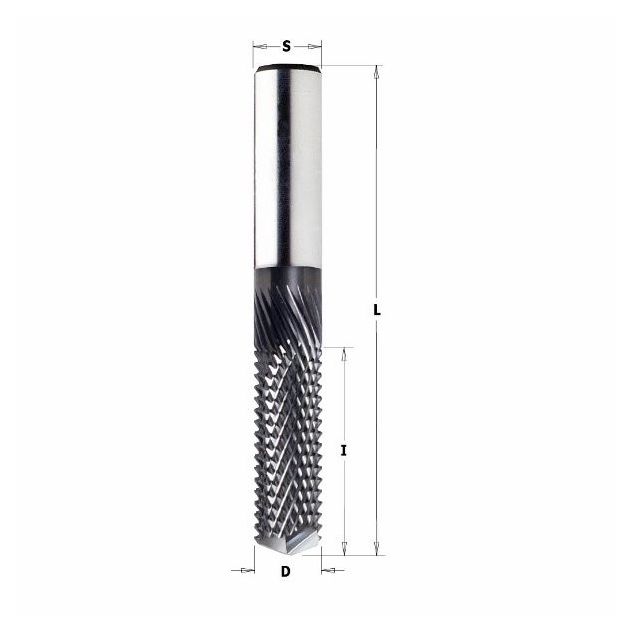 Фреза VHM D=6 I=19 L=50 S=6 RH Z4 AlTiN Ita Tools, фото  | SNABZHENIE.com.ua