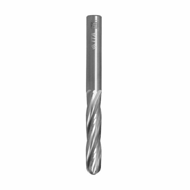 Фреза Z3 D=10 I=45 L=100 S=10 RH позитив R=5 алюминий Ita Tools, фото  | SNABZHENIE.com.ua