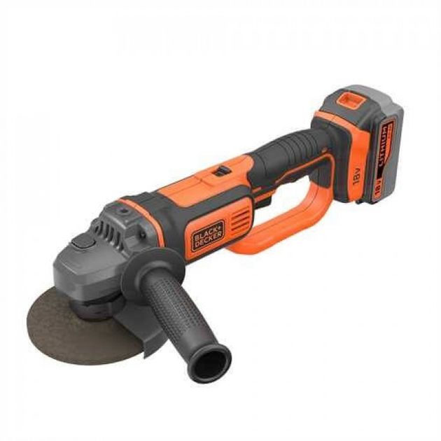 Аккумуляторная угловая шлифмашина BLACK DECKER BCG720M1, фото  | SNABZHENIE.com.ua