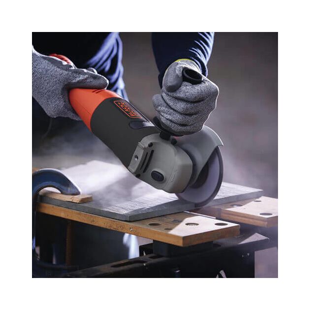 Угловая шлифмашина-болгарка BLACK DECKER KG1202K, фото , зображення 2 | SNABZHENIE.com.ua Угловая шлифмашина-болгарка BLACK DECKER KG1202K, фото , зображення 2 | SNABZHENIE.com.ua