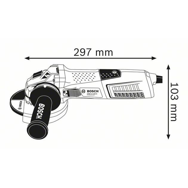 Угловая шлифмашина Bosch GWS 13-125 CI (060179E002), фото , изображение 2 | SNABZHENIE.com.ua