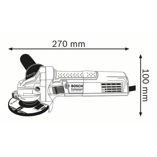 Угловая шлифмашина GWS 750-125 BOSCH (0601394001), фото , изображение 2 | SNABZHENIE.com.ua Угловая шлифмашина GWS 750-125 BOSCH (0601394001), фото , изображение 2 | SNABZHENIE.com.ua