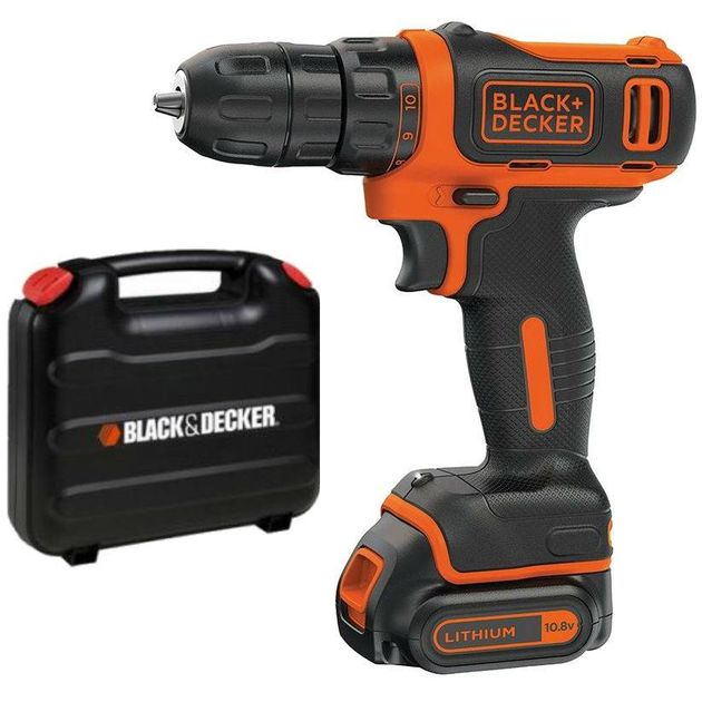 Аккумуляторная дрель-шуруповерт BLACK DECKER BDCDD12K, фото  | SNABZHENIE.com.ua