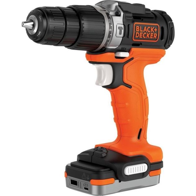 Аккумуляторная ударная дрель-шуруповерт BLACK DECKER BDCHD12S1, фото  | SNABZHENIE.com.ua
