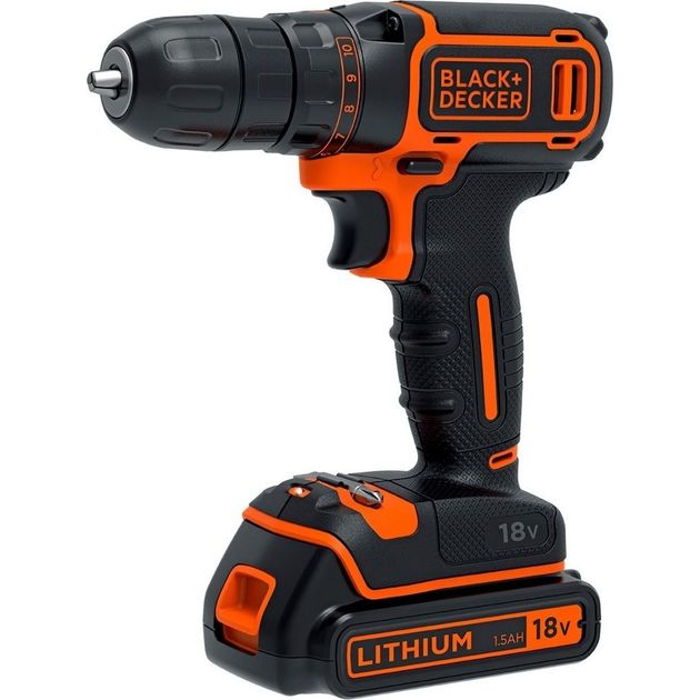 Дриль-шуруповерт акумуляторна BLACK DECKER BDCDC18KB, фото  | SNABZHENIE.com.ua