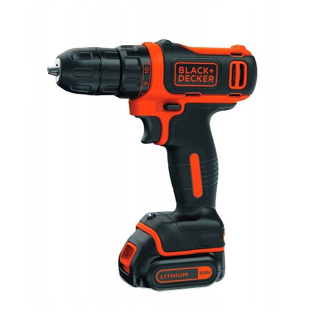 Аккумуляторная дрель-шуруповерт BLACK DECKER BDCDD12B, фото  | SNABZHENIE.com.ua