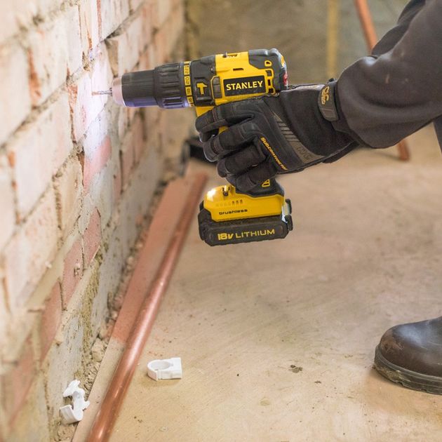 Ударна дрель-шуруповерт з безщітковим двигуном SBH20S2K STANLEY, фото , зображення 6 | SNABZHENIE.com.ua Ударна дрель-шуруповерт з безщітковим двигуном SBH20S2K STANLEY, фото , зображення 6 | SNABZHENIE.com.ua