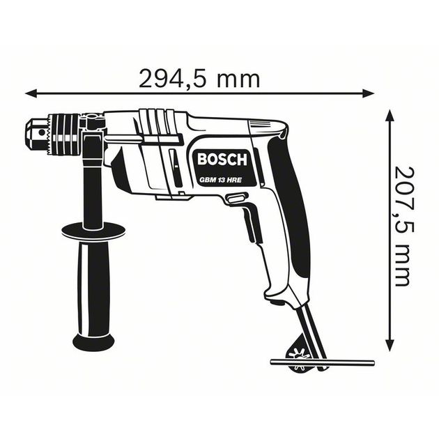 Дрель-миксер GBM 13 HRE Professional BOSCH (0601049603), фото , изображение 2 | SNABZHENIE.com.ua Дрель-миксер GBM 13 HRE Professional BOSCH (0601049603), фото , изображение 2 | SNABZHENIE.com.ua