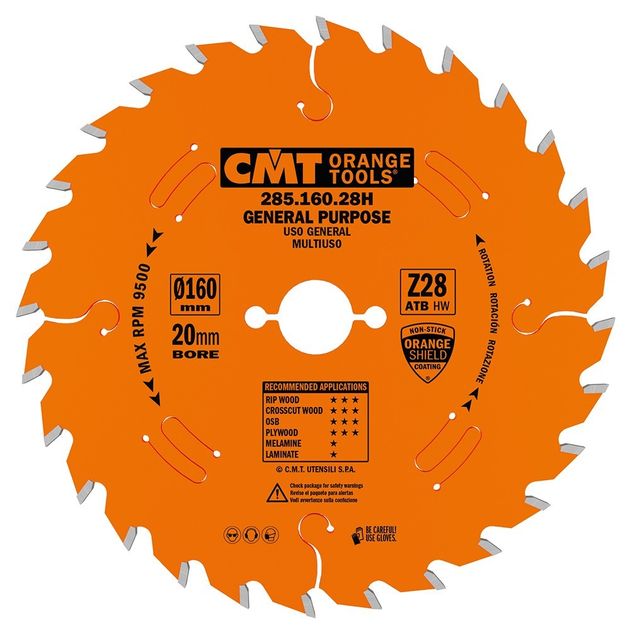 Дисковая пила CMT 160x30 мм, Z 24 для ручных циркулярок, фото  | SNABZHENIE.com.ua