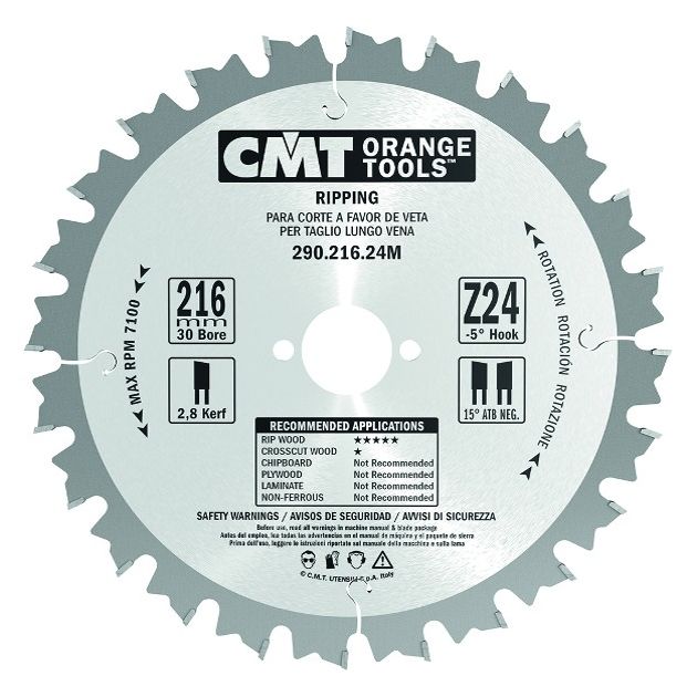 Пила CMT 190x16 мм, Z 12 для ручных циркулярок (290.190.12E), фото  | SNABZHENIE.com.ua