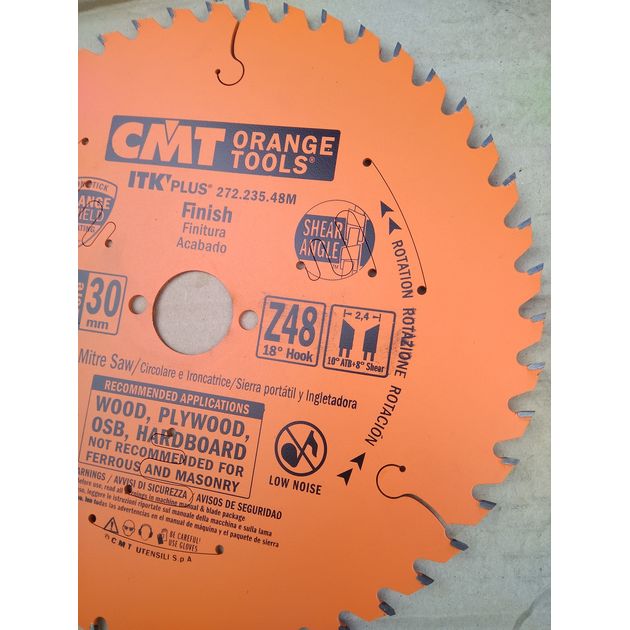 Диск пильный CMT 235x30 мм, Z 48, для поперечного пиления дерева, фото , изображение 10 | SNABZHENIE.com.ua