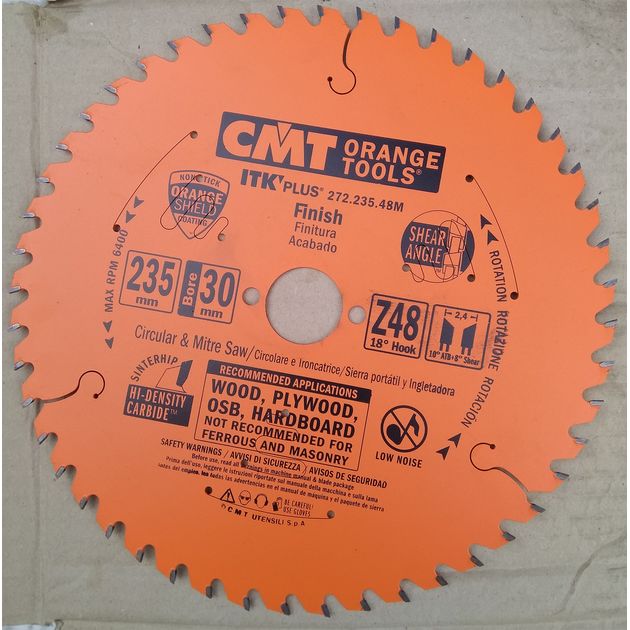 Диск пильный CMT 235x30 мм, Z 48, для поперечного пиления дерева, фото , изображение 12 | SNABZHENIE.com.ua