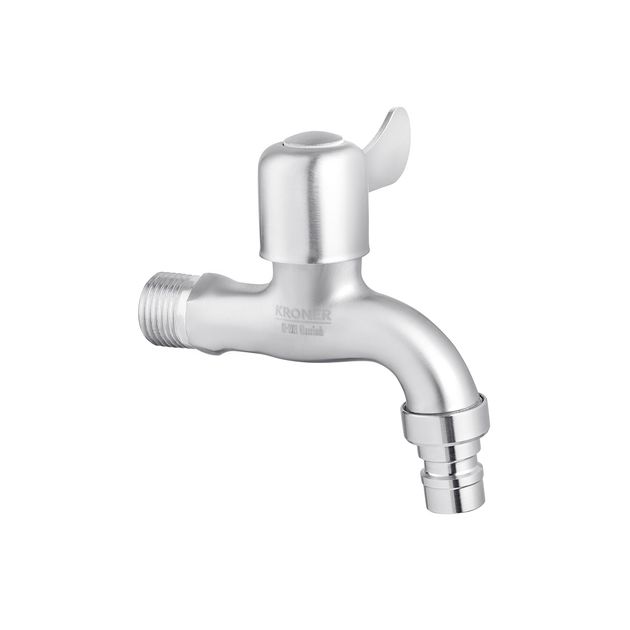 Кран поливной Kroner KRP Edelstahl 1/2'' НР, классический, фото  | SNABZHENIE.com.ua