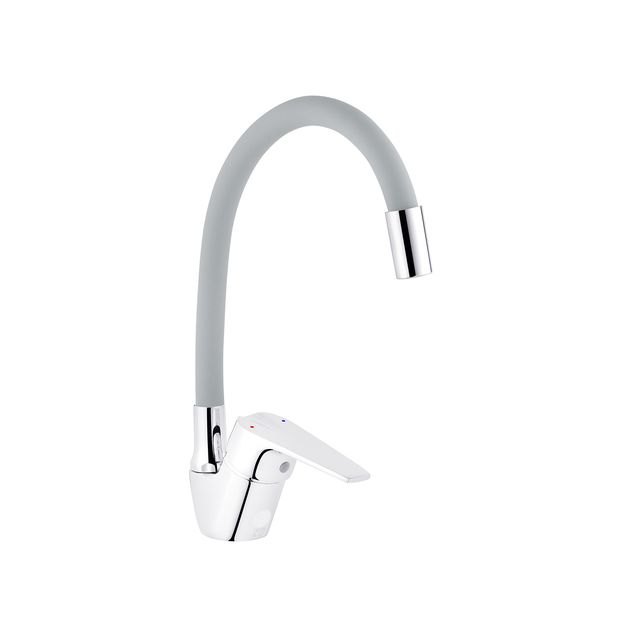 Смеситель для кухни Kroner KRM Odra C032GRA, фото  | SNABZHENIE.com.ua