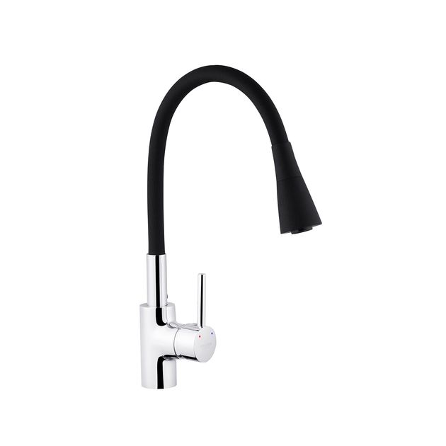 Смеситель кухонный Kroner KRP Küche - C031BLK, фото  | SNABZHENIE.com.ua