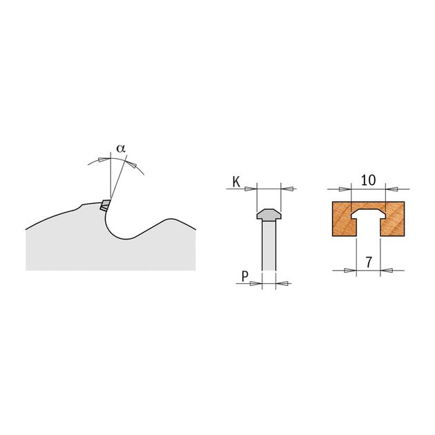 Фреза 100,4 х 30 мм, Z 3 для пазования Lamello P-System CMT, фото , изображение 2 | SNABZHENIE.com.ua