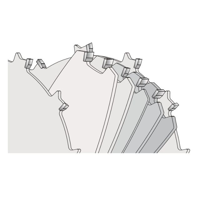 Пила пазова регульована 200 х 15,87 мм, Z 12, комплект з пильних дисків, пазових сегментів і регулювальних шайб-прокладок CMT (230.012.08), фото , зображення 3 | SNABZHENIE.com.ua Пила пазова регульована 200 х 15,87 мм, Z 12, комплект з пильних дисків, пазових сегментів і регулювальних шайб-прокладок CMT (230.012.08), фото , зображення 3 | SNABZHENIE.com.ua