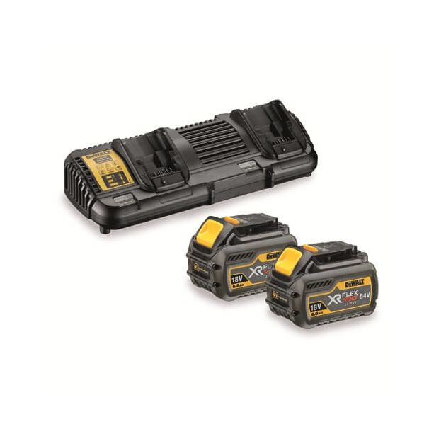 Зарядное устройство с 2 акк. DCB132T2 XR FLEXVOLT DeWALT, фото  | SNABZHENIE.com.ua