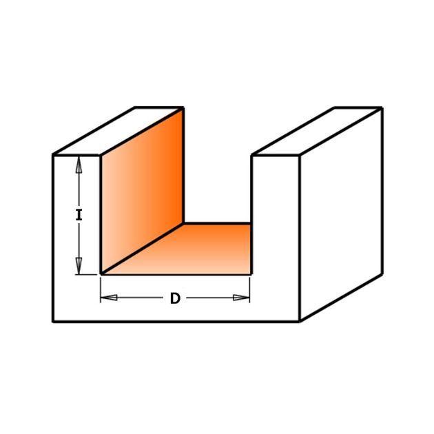 Фреза для вибірки паза під петлі з прямими ножами 25 x 11 x 38 мм, хвостовик 6 мм CMT (702.250.11), фото , зображення 4 | SNABZHENIE.com.ua