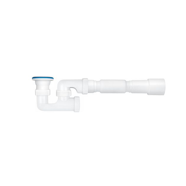 Сифон для душевого поддона ANIplast 1 1/2" с ревизией и трубой 40х40/50, фото  | SNABZHENIE.com.ua