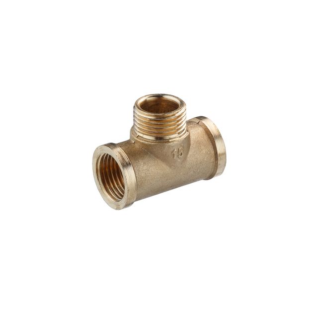 Тройник латунный LexLine 1/2" ВНВ усиленный УК0211-В, фото  | SNABZHENIE.com.ua