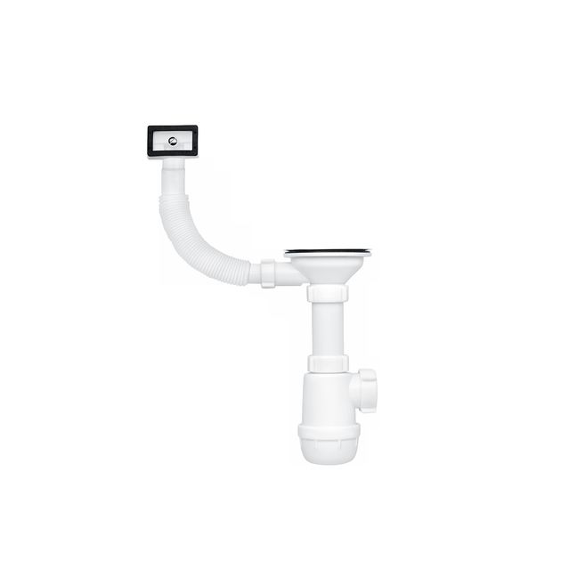 Сифон ANIplast 3 1/2''х40 мм с резьбовым выпуском, прямоугольный, фото  | SNABZHENIE.com.ua
