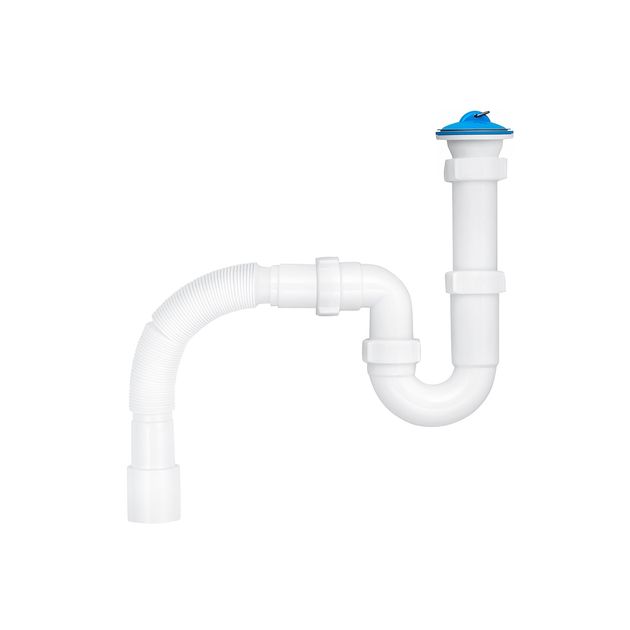 Сифон ANIplast для кухонной мойки 1 1/2''х40 мм с выпуском D0115EU, фото  | SNABZHENIE.com.ua