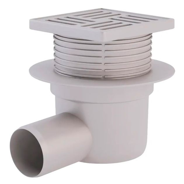 Трап ANIplast 50 мм с решеткой 10x10 см ТА5604EU, фото  | SNABZHENIE.com.ua