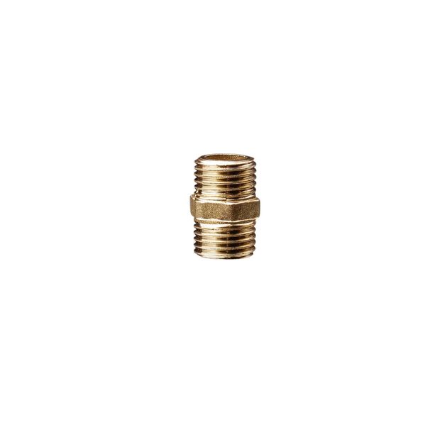 Ниппель усиленный LexLine 1/2 НН латунный УК0501-В, фото  | SNABZHENIE.com.ua