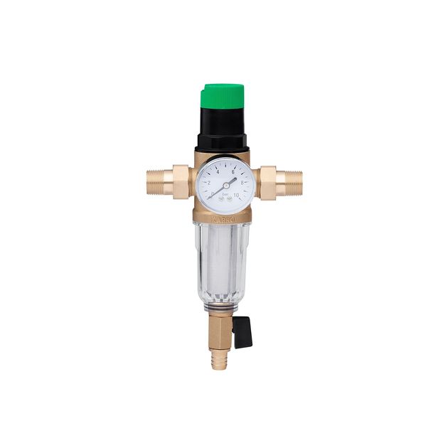 Самоочищающийся фильтр с редуктором давления Karro 1/2 KR-8800, фото  | SNABZHENIE.com.ua