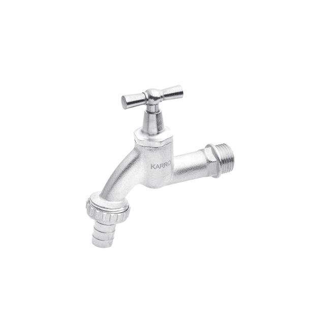 Кран для полива Karro 1/2 никелированный PN40 KR-02117, фото  | SNABZHENIE.com.ua