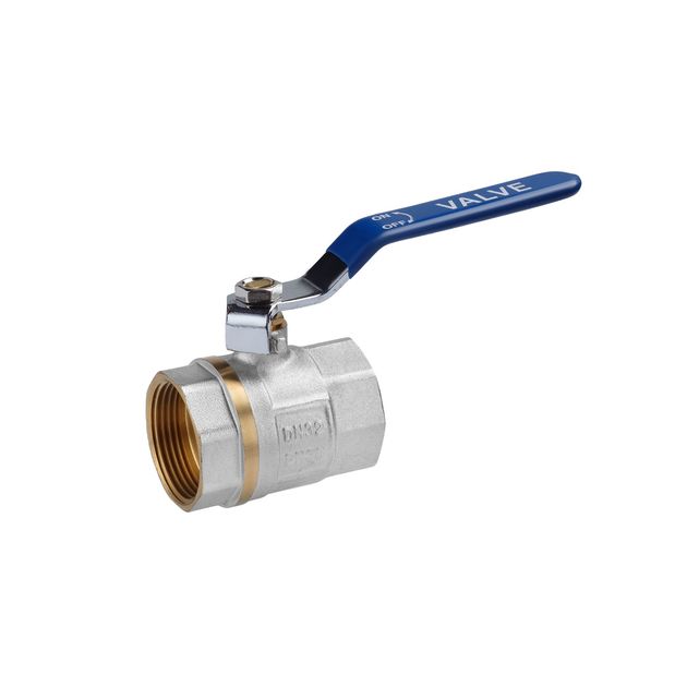 Шаровой кран Valves 1 1/4 ВВ PN30 с синей ручкой, фото  | SNABZHENIE.com.ua
