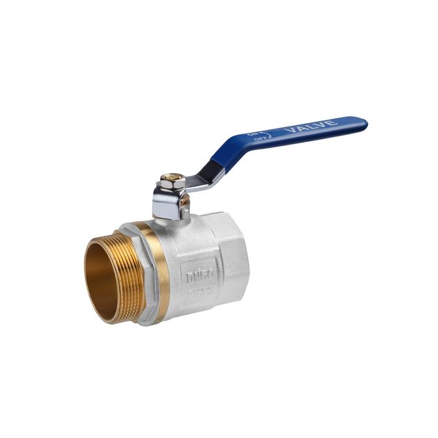 Шаровой кран Valves 2 ВН PN30 с синей ручкой, фото  | SNABZHENIE.com.ua