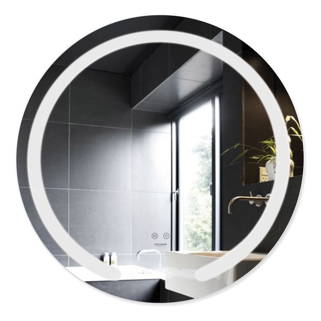 Зеркало Kroner KRP Spiegel R1 6060 с LED и антизапотеванием, фото  | SNABZHENIE.com.ua
