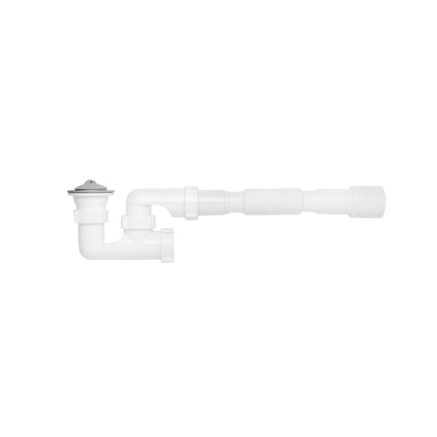 Сифон душевой поддон Kroner KRP - ST02 1 1/2 х40/50 с ревизией, фото  | SNABZHENIE.com.ua